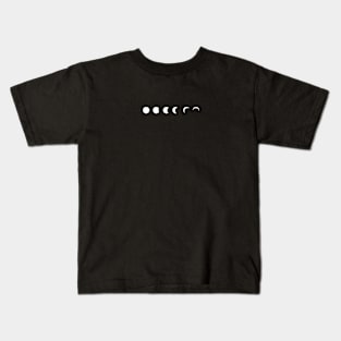 Phases of Moon minimal design (Pattern Collection) Kids T-Shirt
